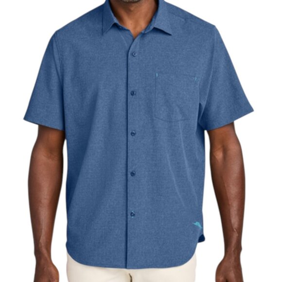 Tommy Bahama NWT Sandy Point Short Sleeve Button Down Shirt I Size: XL - Picture 1 of 12